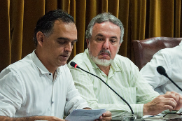 O relator da proposta no Consuni foi o Prof. Rodrigo Porto Cavalcanti, coordenador de Inovação Tecnológica da Pró-Reitoria de Pesquisa e Pós-Graduação (Foto: Ribamar Neto/UFC) Imagem: O relator da proposta no Consuni foi o Prof. Rodrigo Porto Cavalcanti, coordenador de Inovação Tecnológica da UFC
